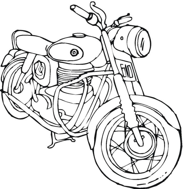 Moto Pour Les Adulte coloring page