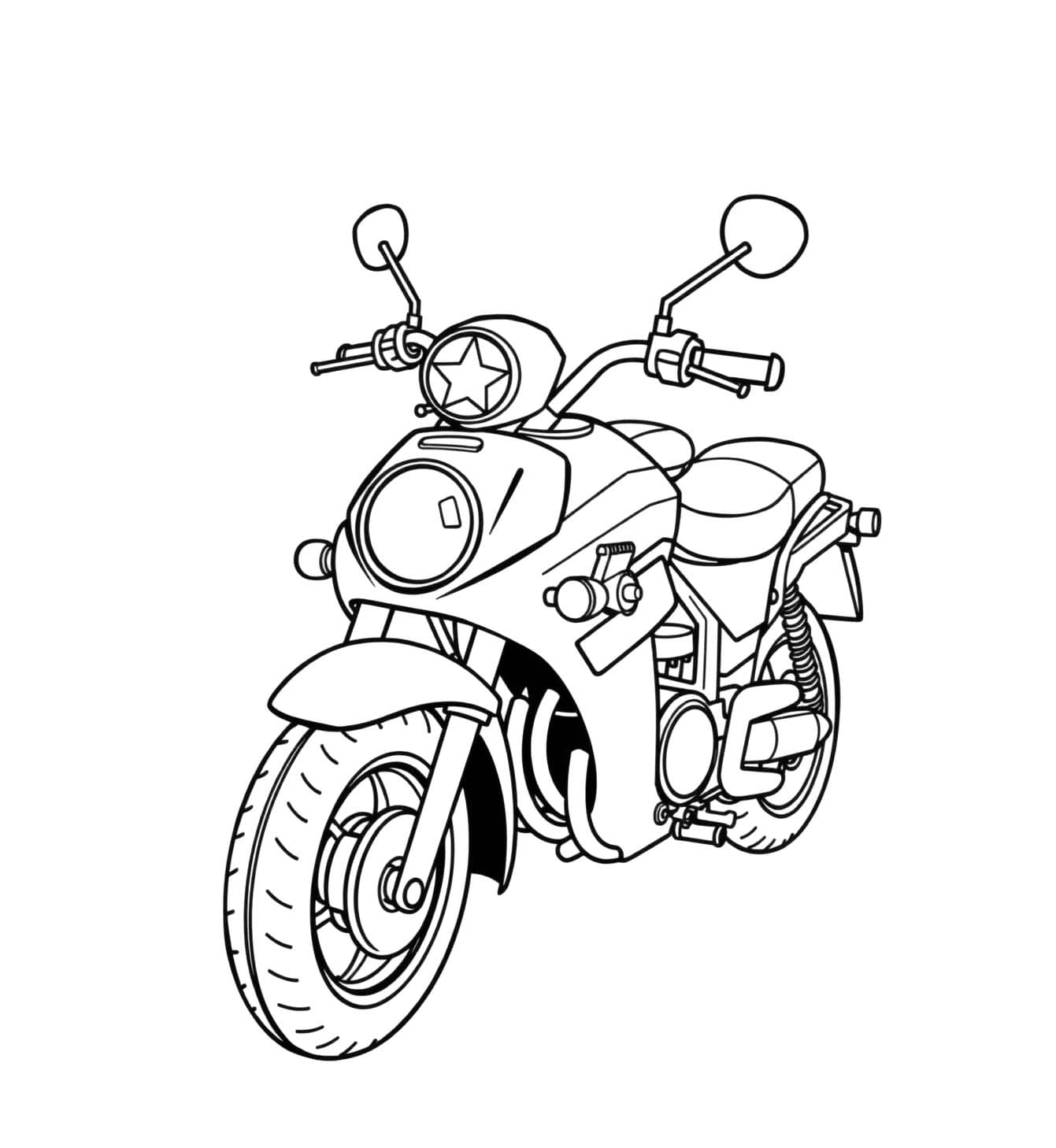 Moto Pour Les Enfants De 1 An coloring page