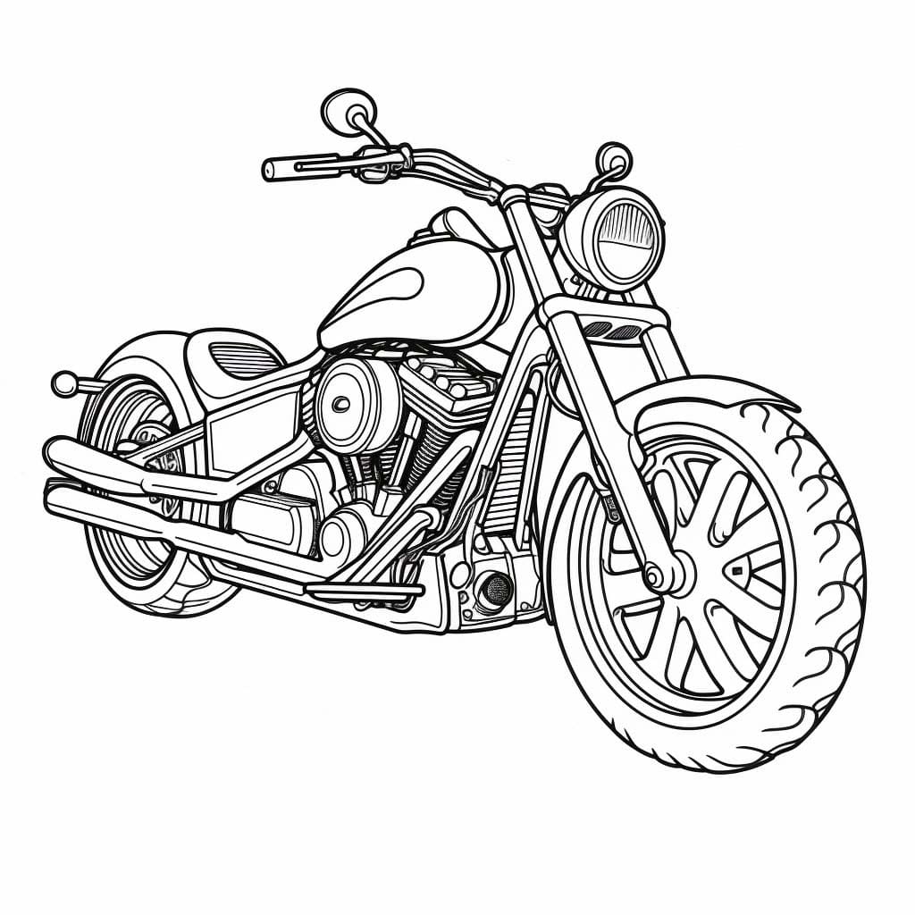 Moto Pour Les Enfants De 4 An coloring page