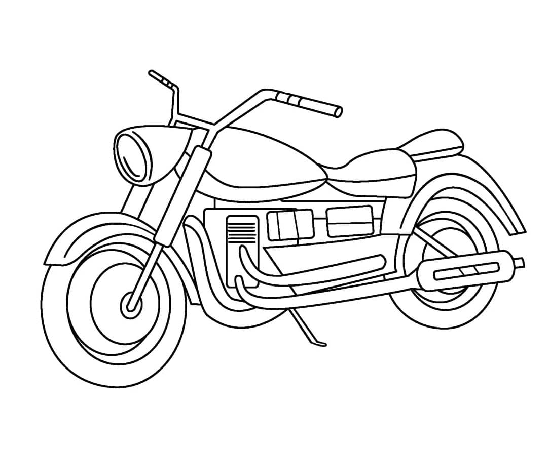 Moto Pour Les Enfants De 5 An coloring page