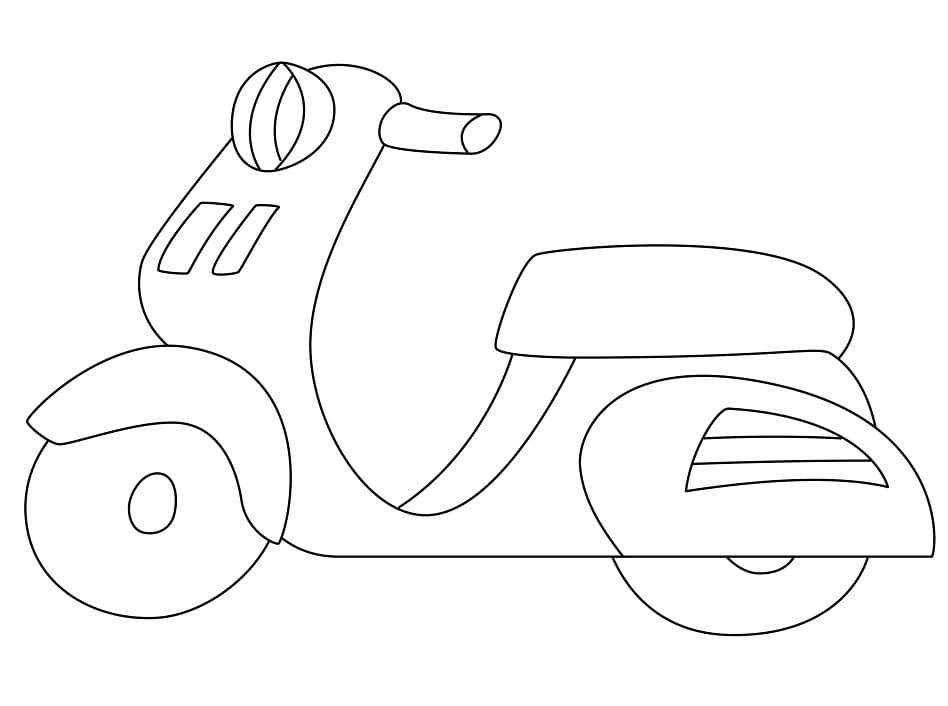 Moto Simple coloring page