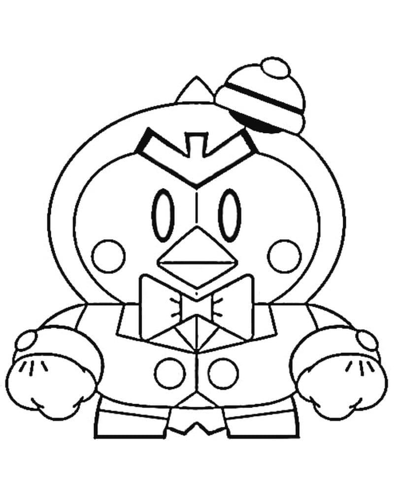 Coloriage Mr. P de Brawl Stars