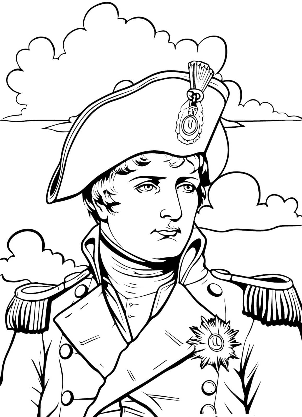 Napoléon Bonaparte Imprimable Pour Les Enfants coloring page