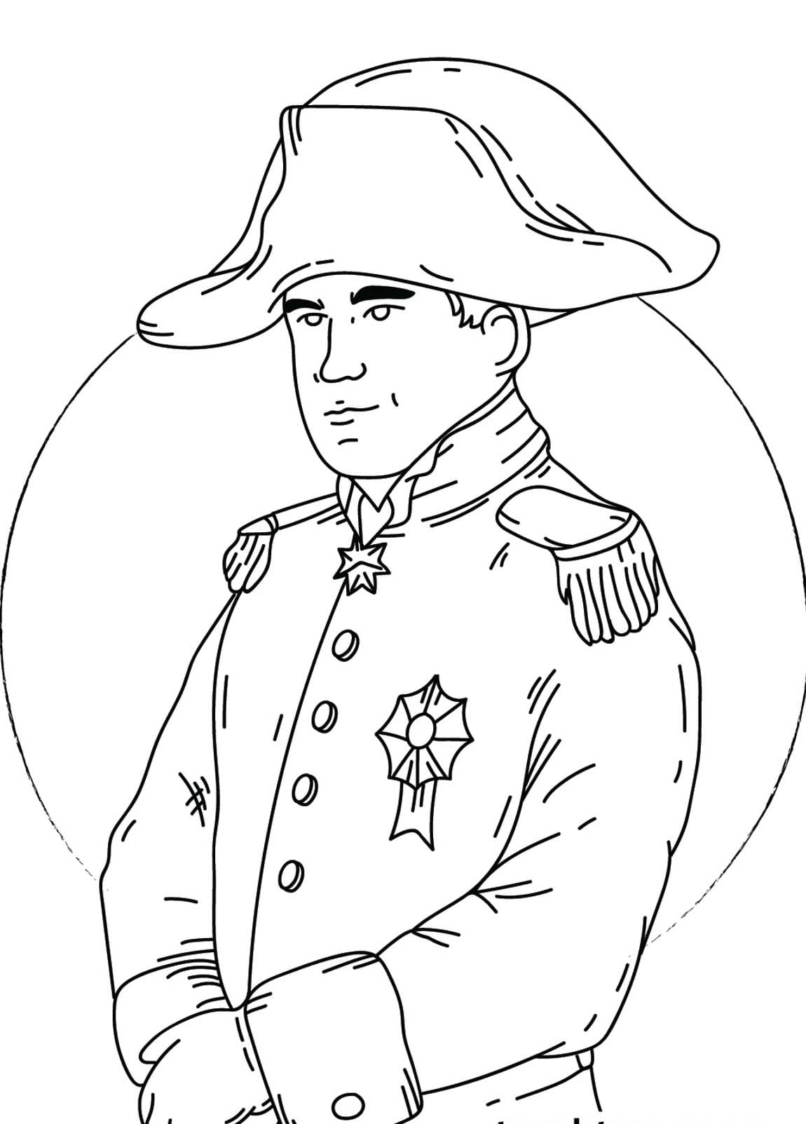 Napoléon Bonaparte Pour Les Enfants De 1 An coloring page