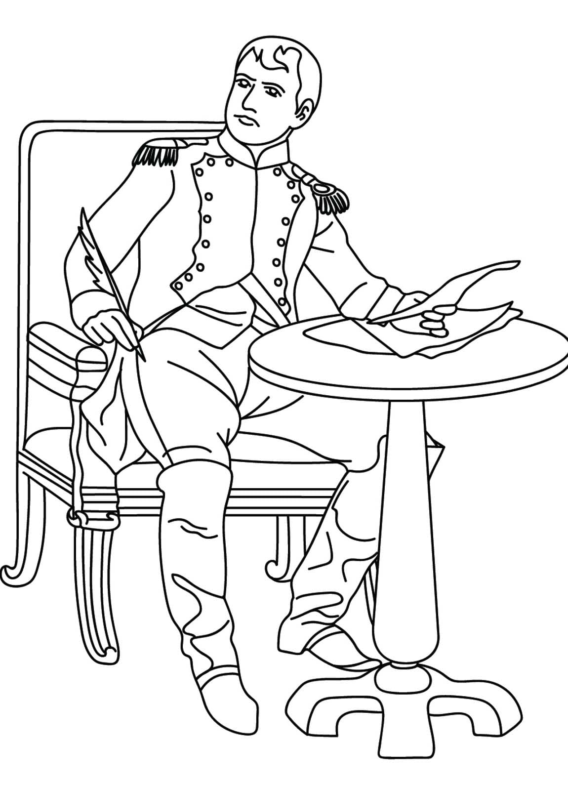 Napoléon Bonaparte Pour Les Enfants De 2 An coloring page