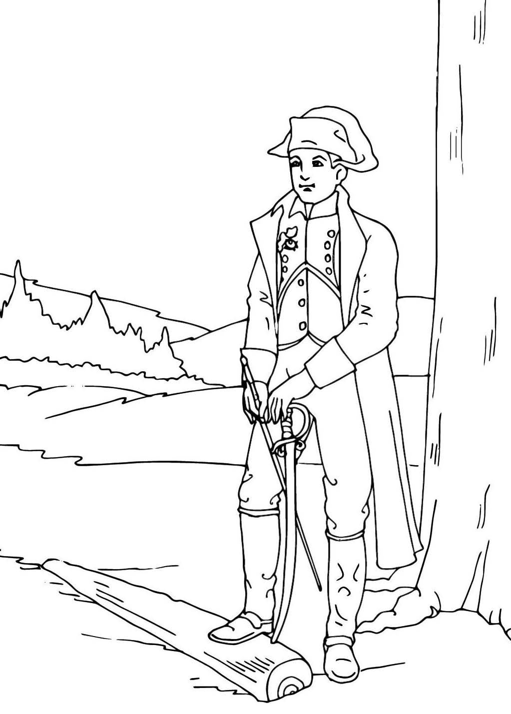 Napoléon Bonaparte Pour Les Enfants De 3 An coloring page