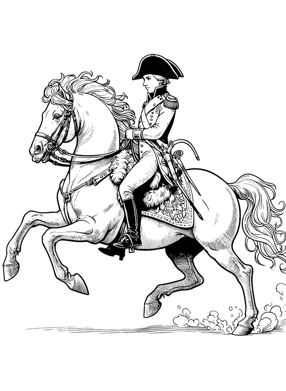 Napoléon Bonaparte Pour Les Enfants De 6 An coloring page