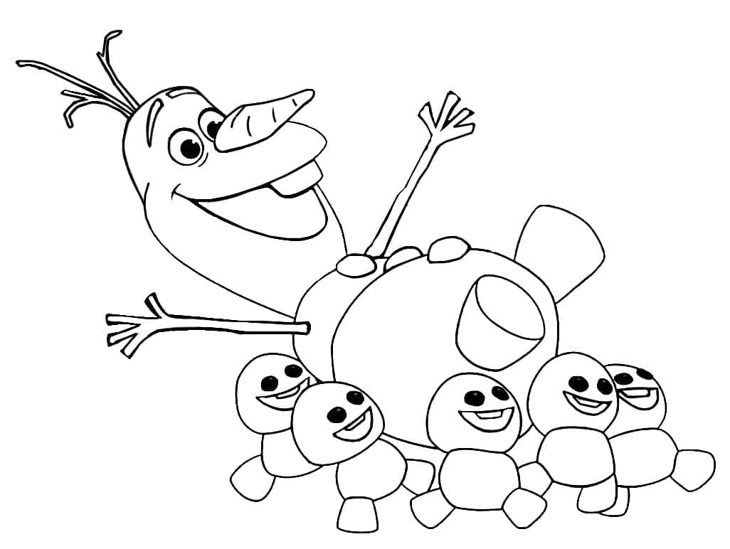 Olaf de Disney coloring page