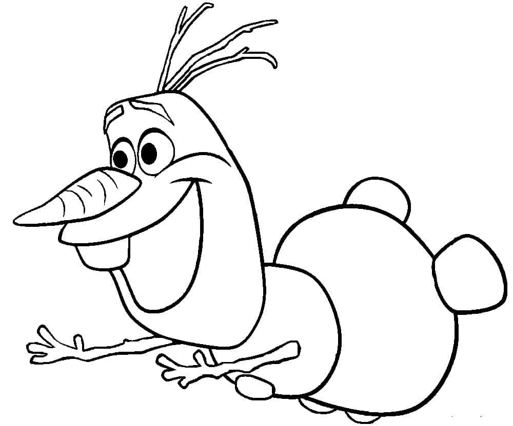 Olaf Heureux coloring page