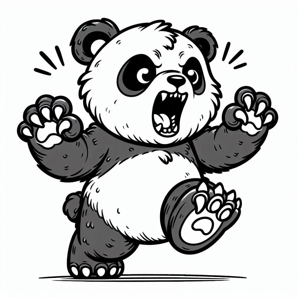 Panda Pour Les Enfants De 1 An coloring page