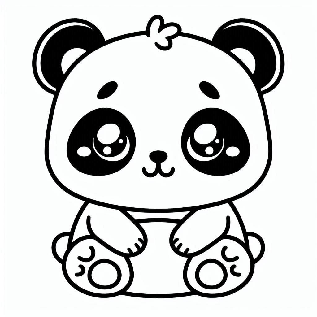 Panda Pour Les Enfants De 3 An coloring page