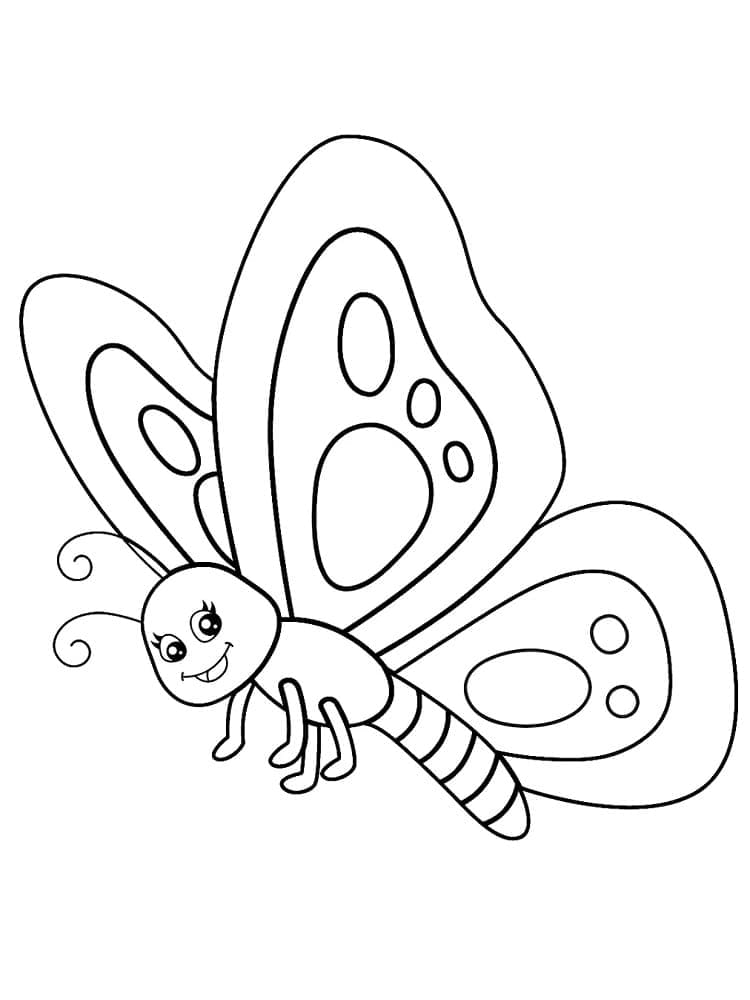 Papillon Mignon coloring page