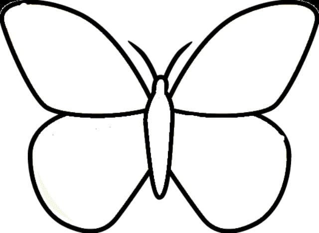 Papillon Pour Les Enfants coloring page