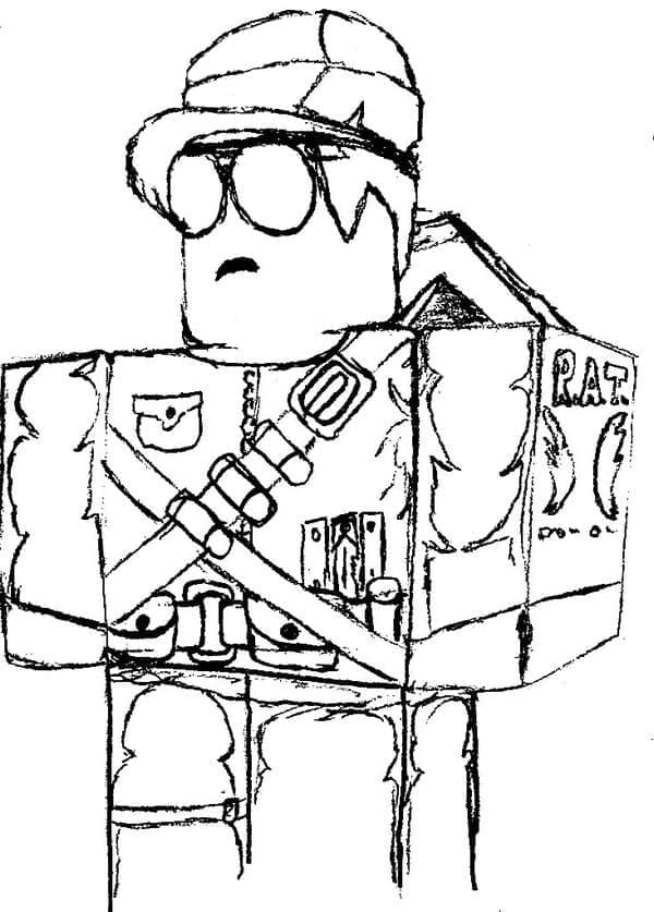 Peinture de Roblox coloring page