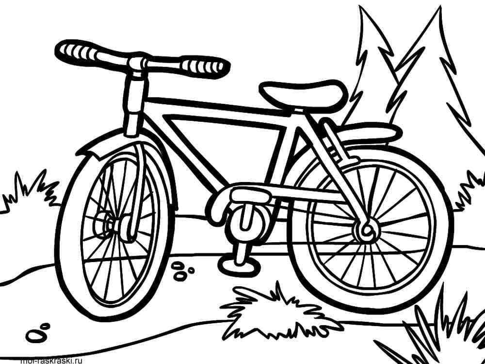 Peinture De Un Vélo coloring page