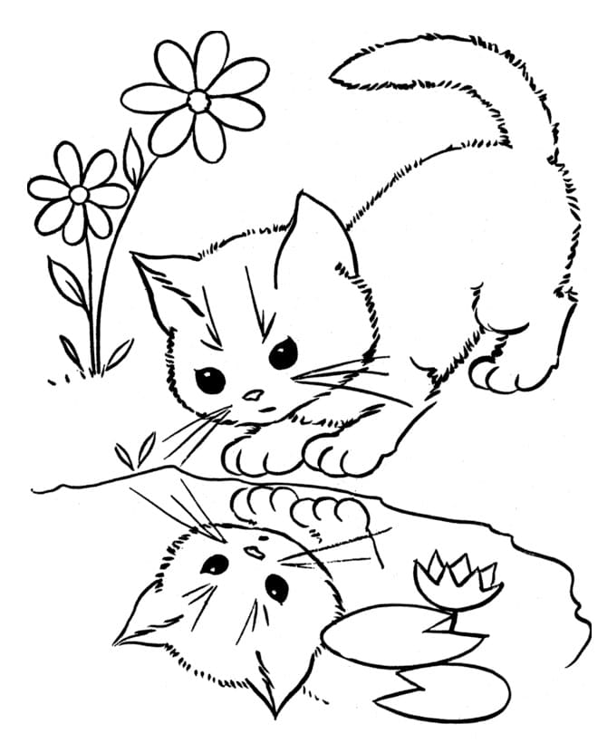 Petit Chat coloring page