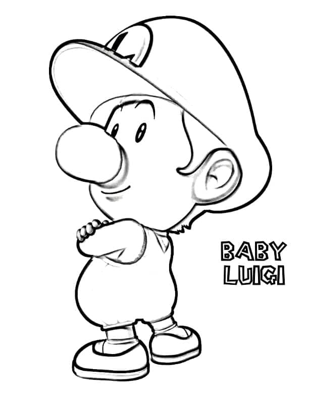Petit Luigi coloring page