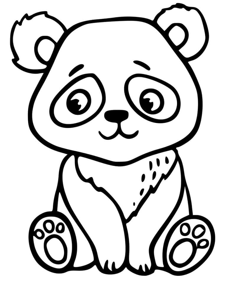 Petit Panda coloring page