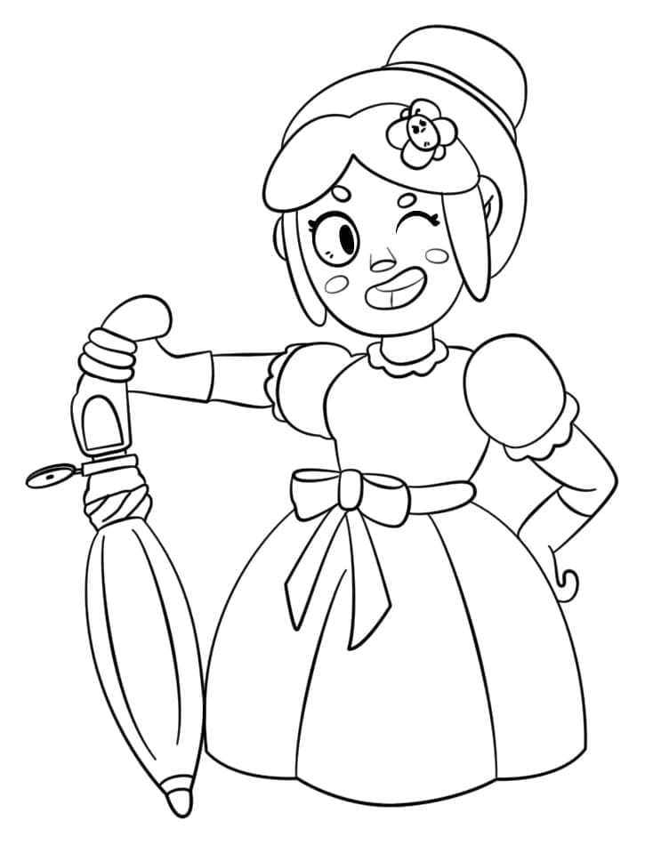 Coloriage Piper de Brawl Stars