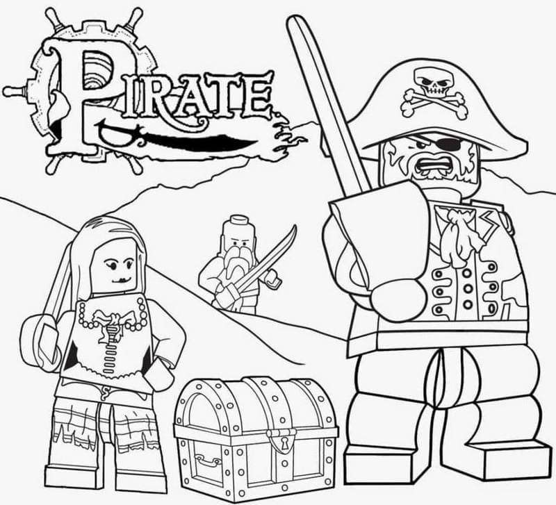 Pirate de Roblox coloring page