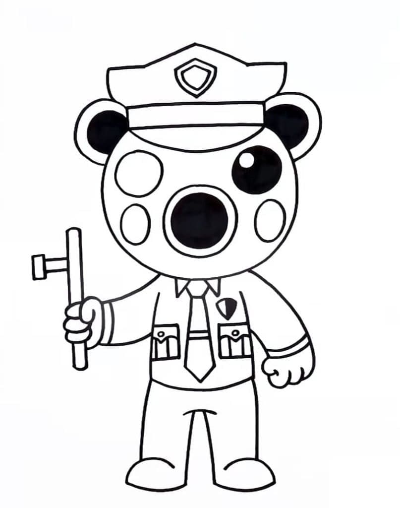 Poley Roblox coloring page