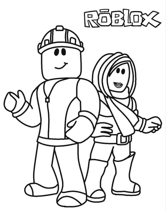 Roblox (4) coloring page