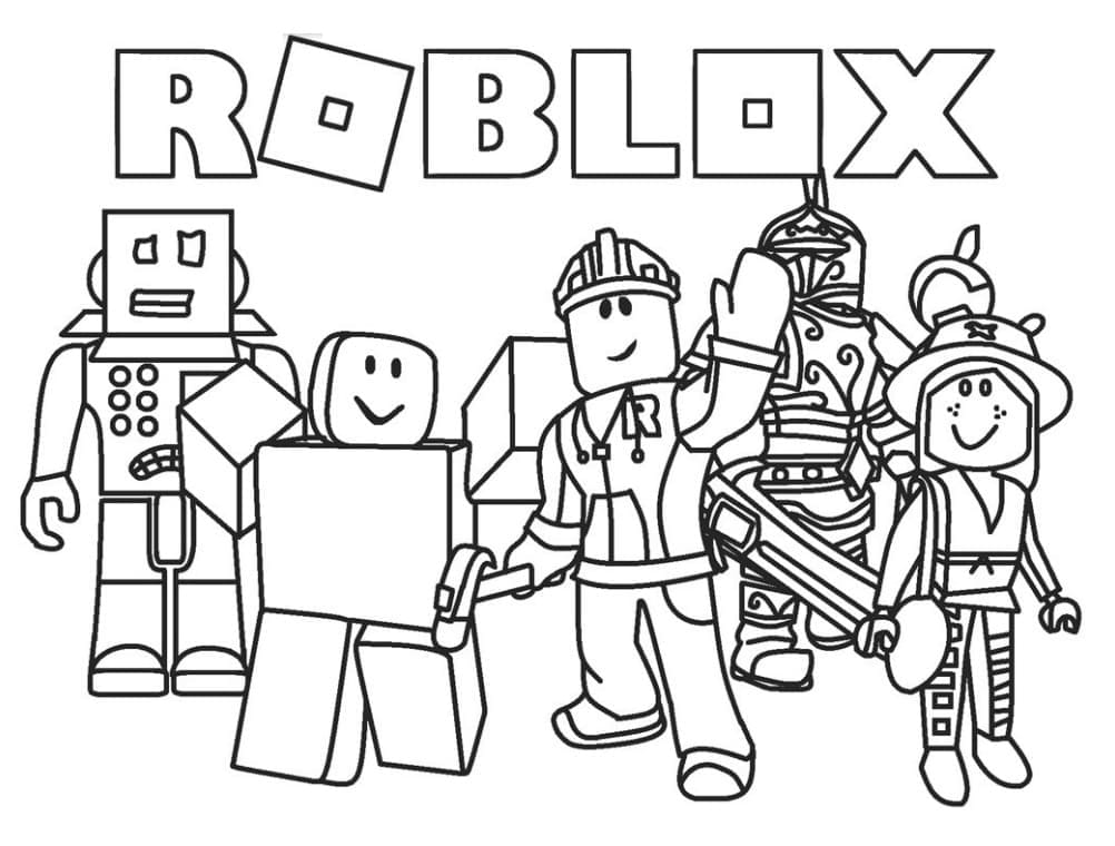 Roblox (5) coloring page