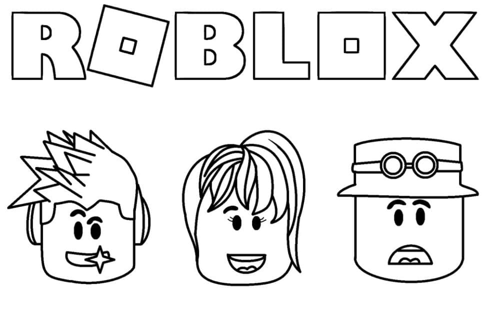 Roblox (6) coloring page