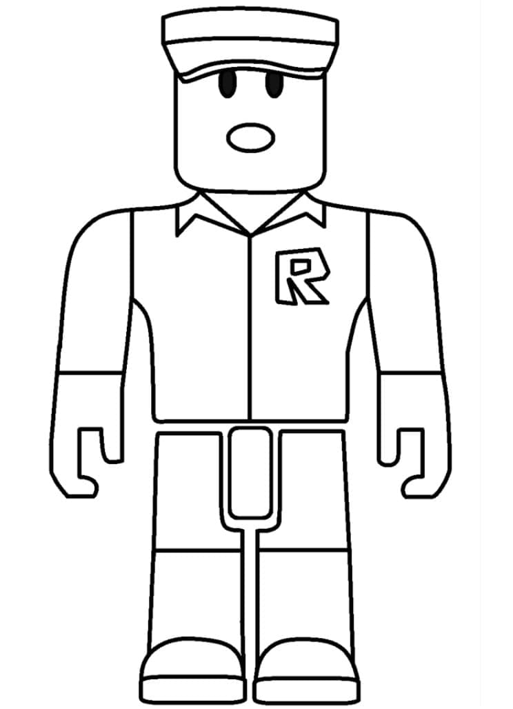 Roblox (9) coloring page