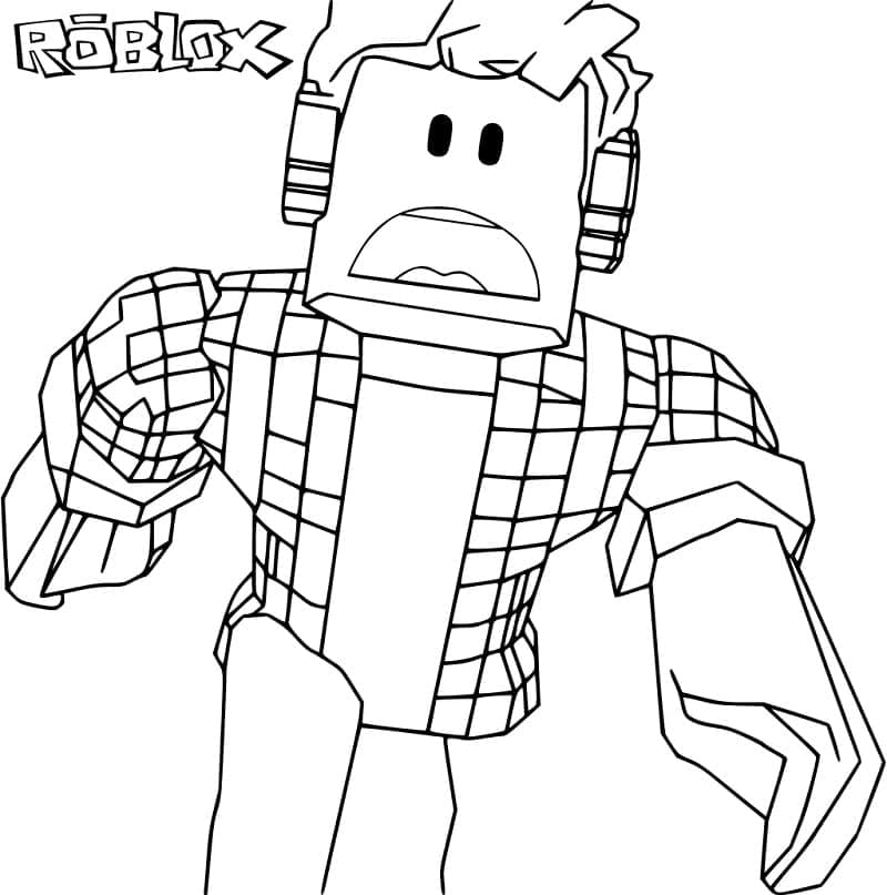 Roblox Drôle coloring page
