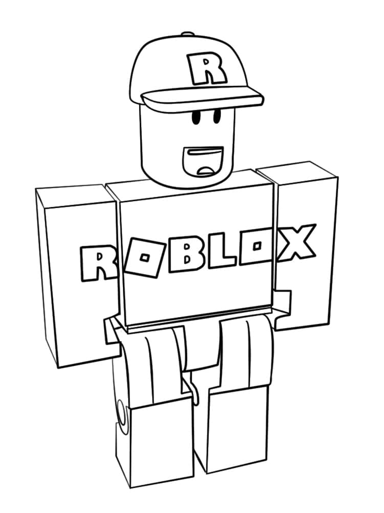 Roblox Jeu Vidéo coloring page