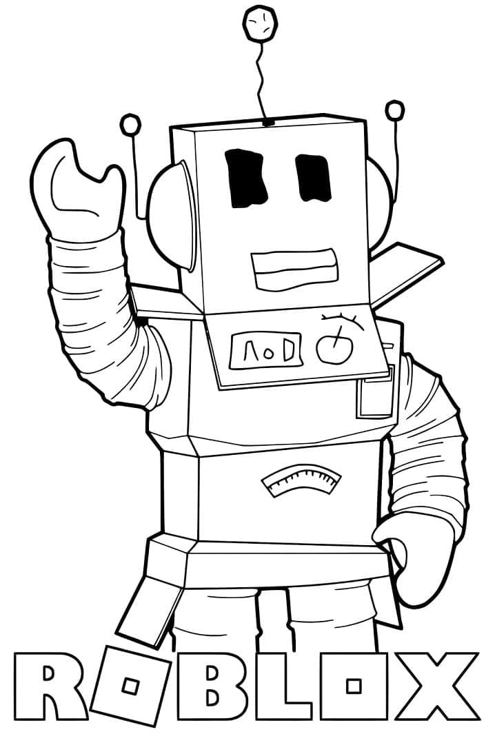 Roblox Robot coloring page