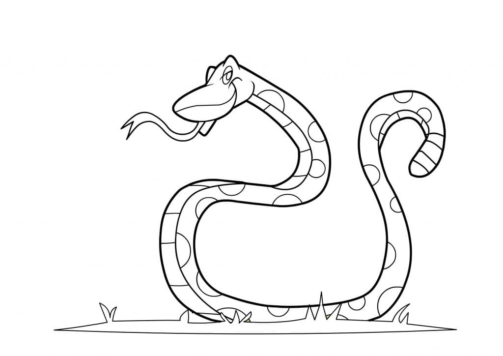 Serpent 5 coloring page