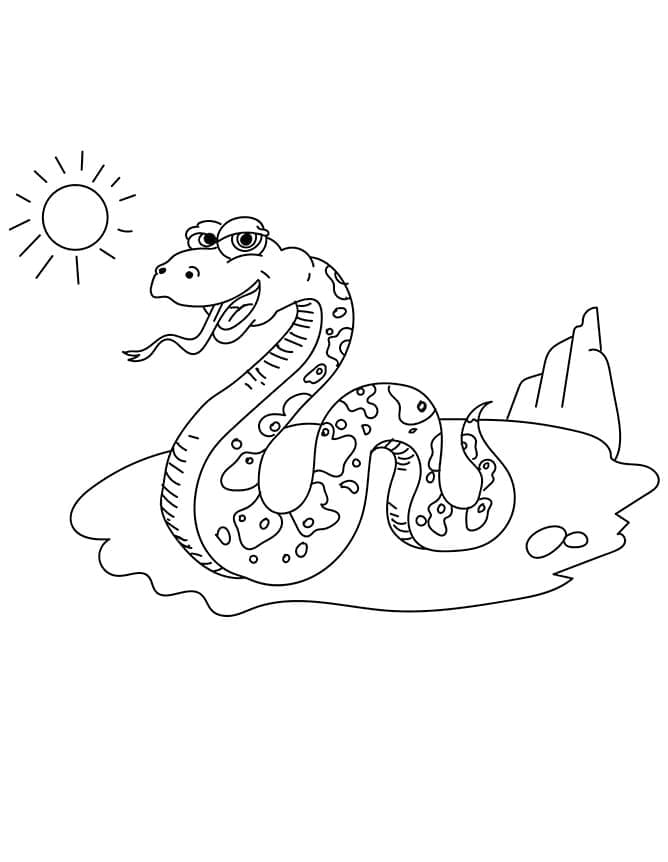Serpent du Désert coloring page