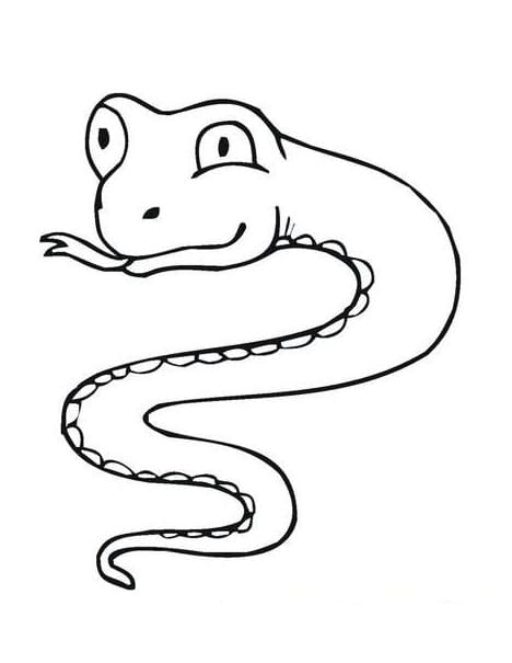 Serpent étrange coloring page