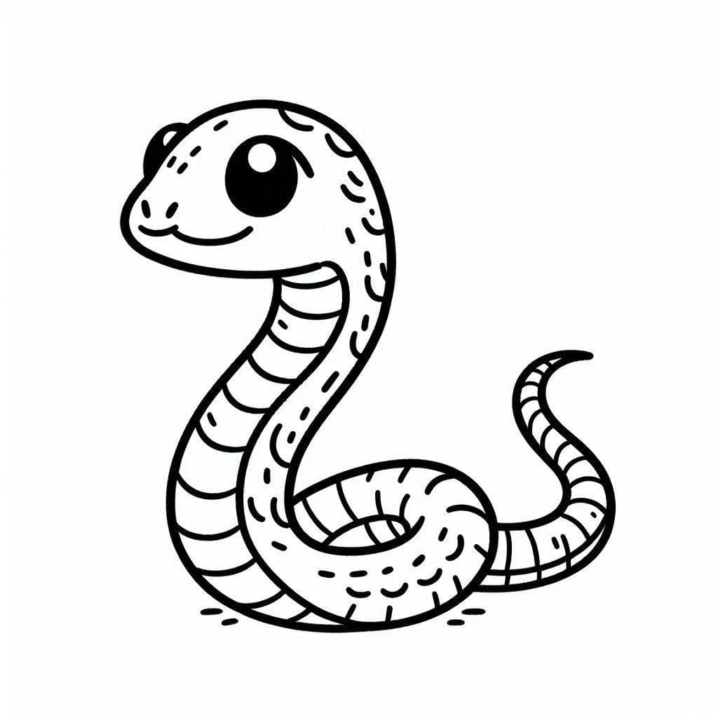 Serpent Pour Les Enfants De 2 An coloring page