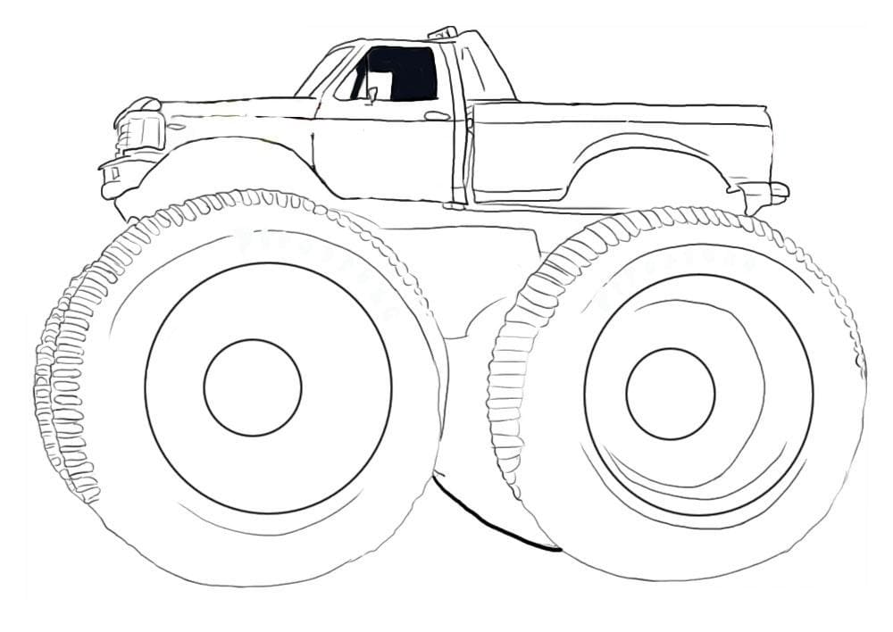 Super Monster Truck coloring page