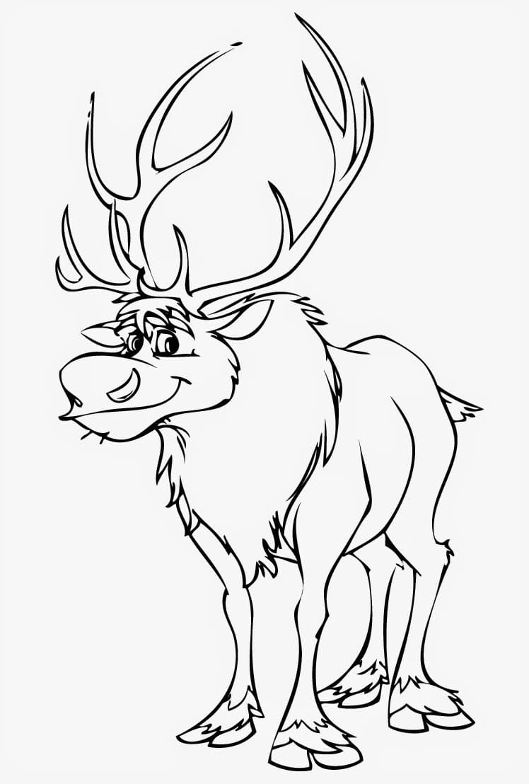 Sven Souriant coloring page