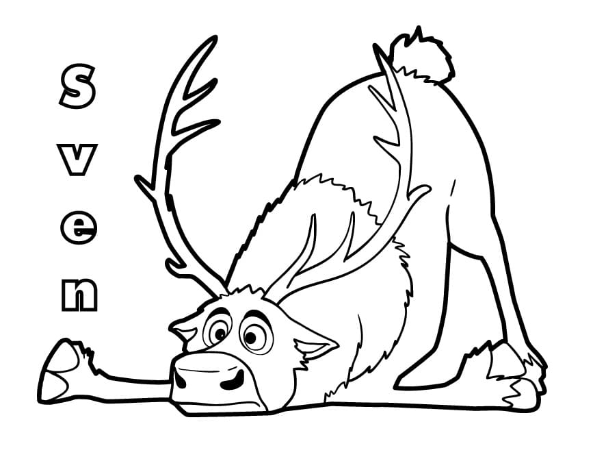 Sven coloring page