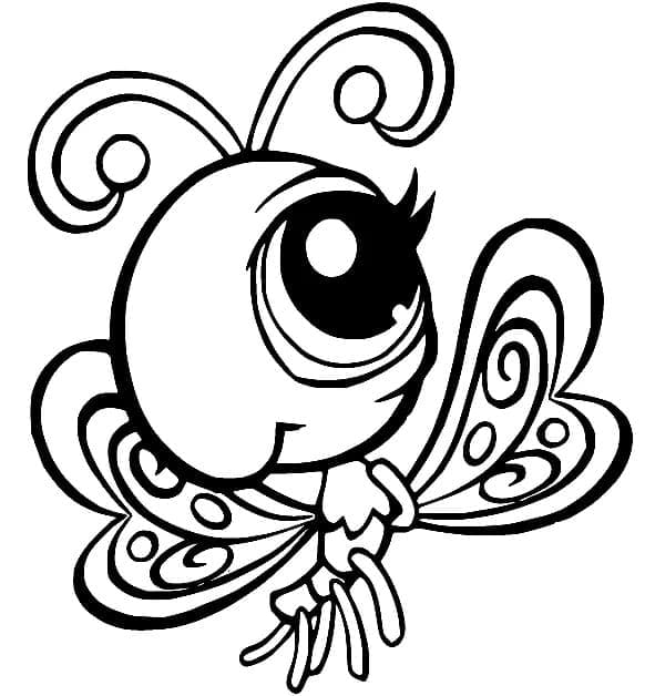 Très joli papillon coloring page