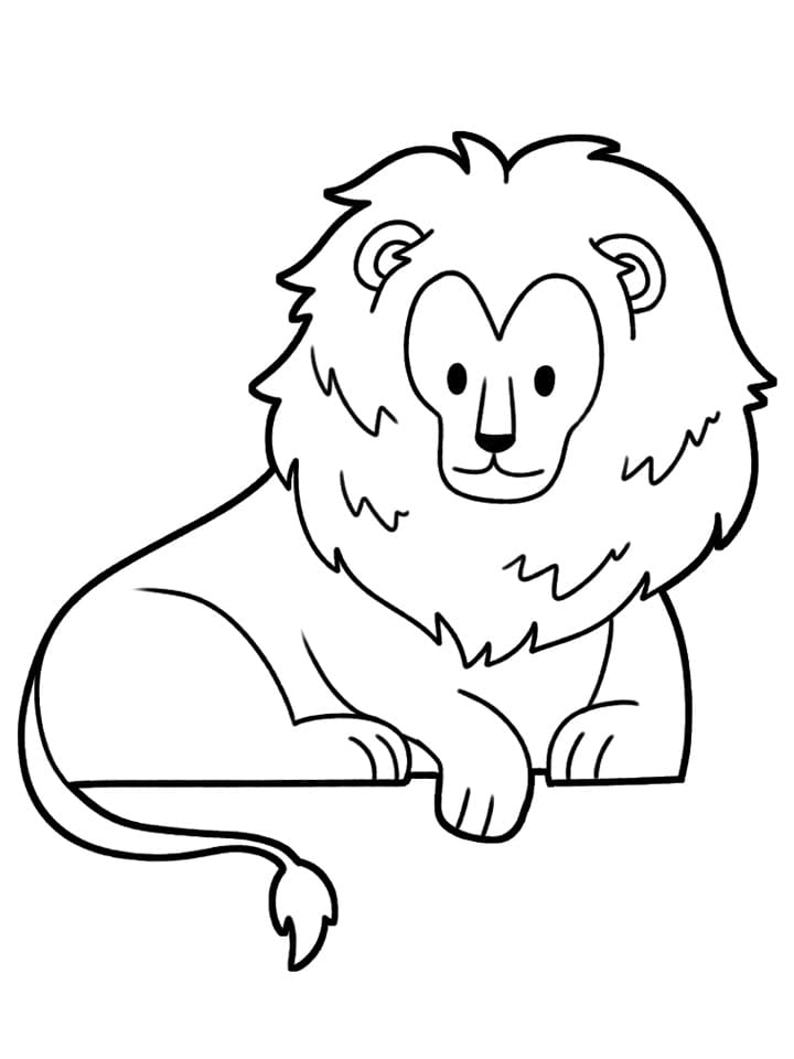 Un Lion Incroyable coloring page