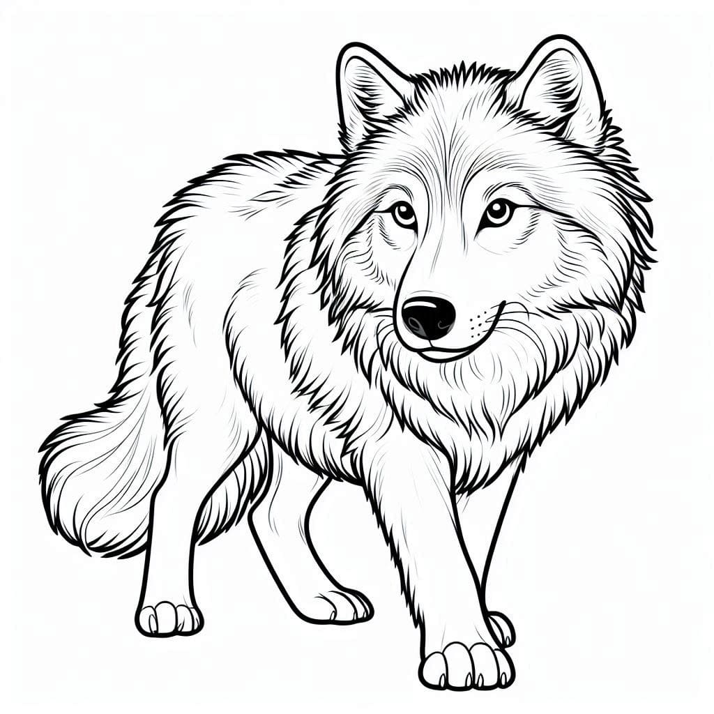 Coloriage Un Loup G nial T l charger Et Imprimer Gratuit Sur 