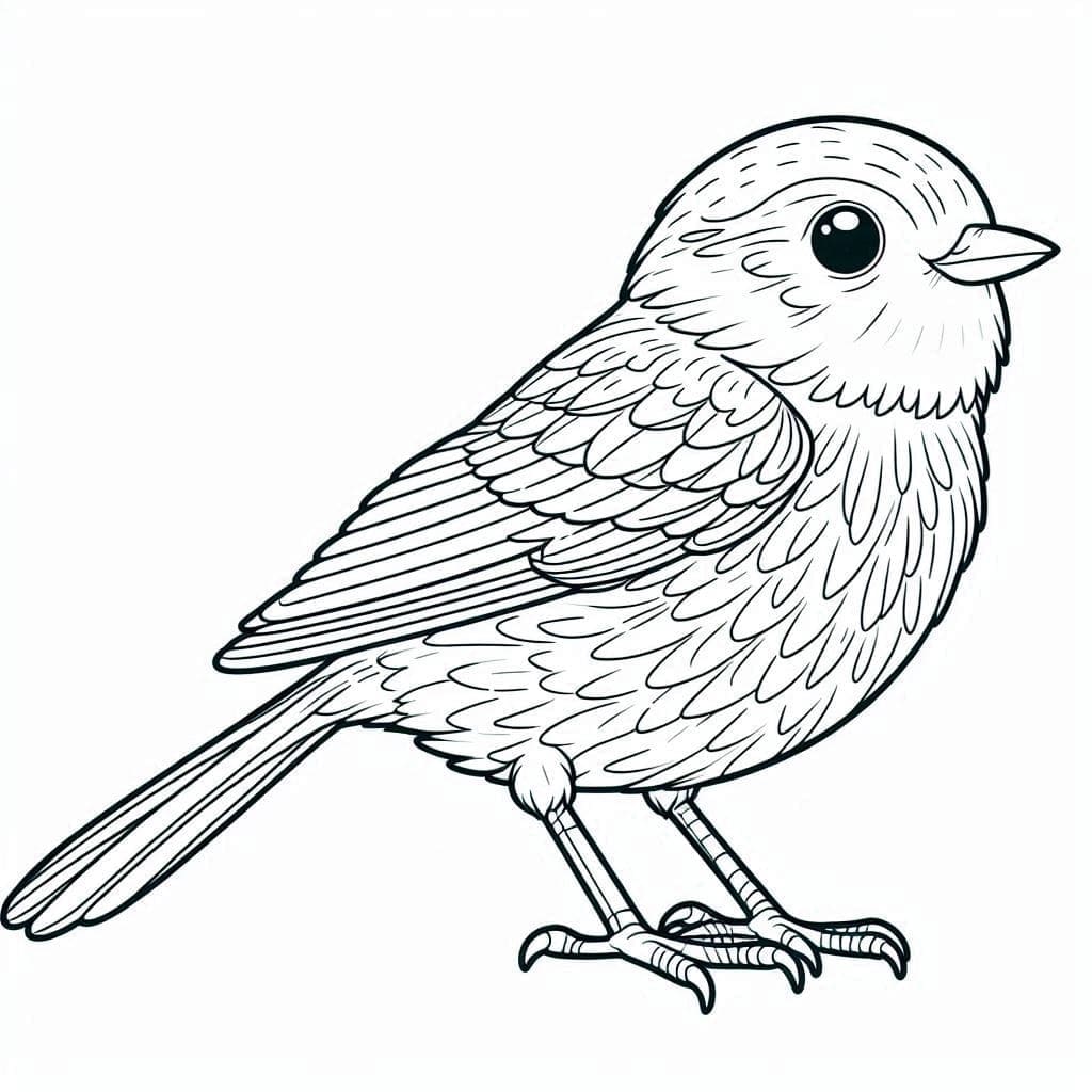 Un oiseau ordinaire coloring page