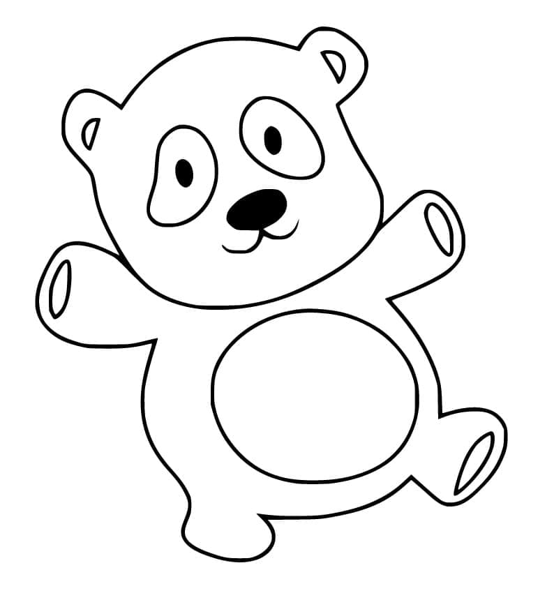 Un Panda Mignon coloring page