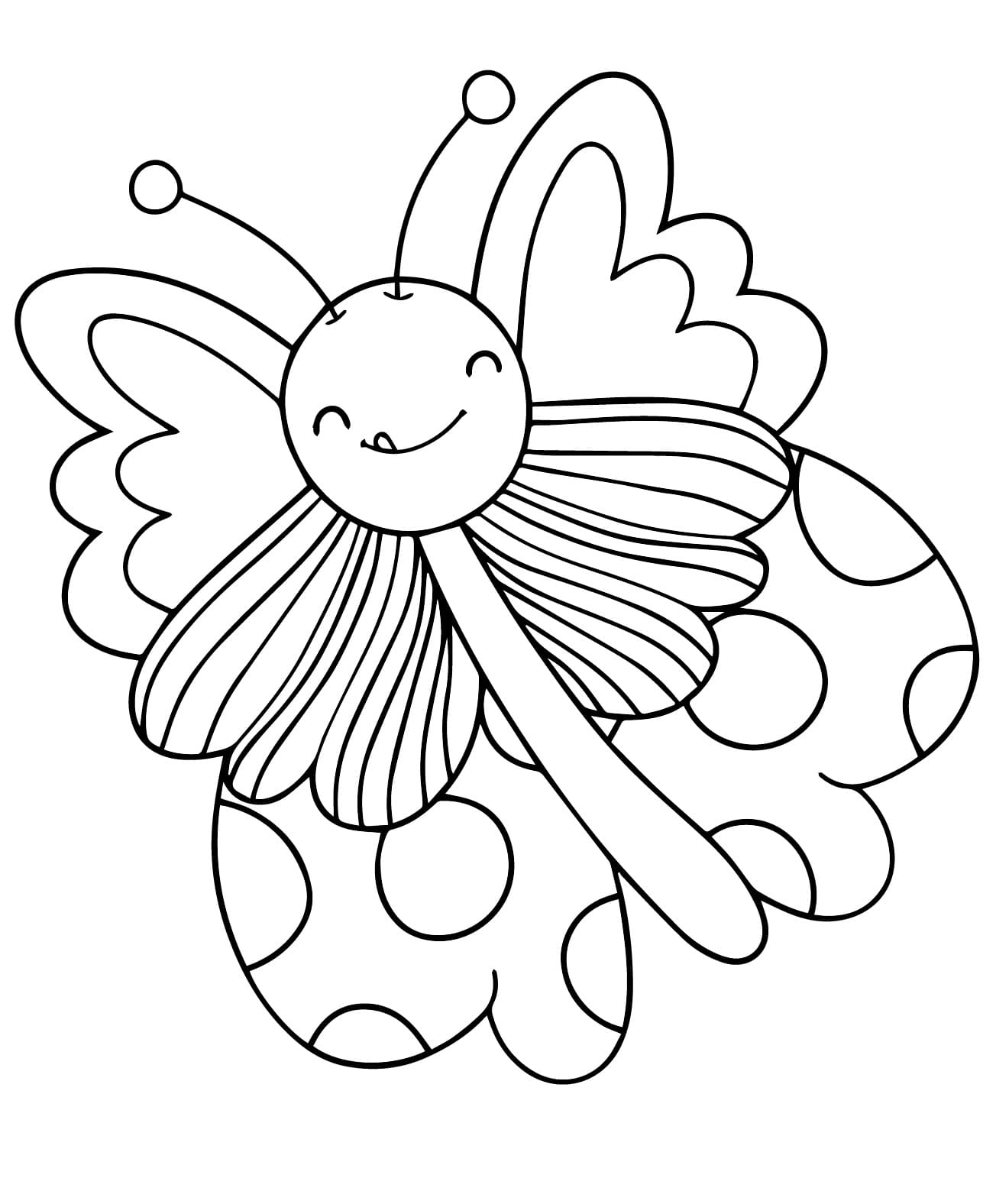 Un Papillon très Mignon coloring page