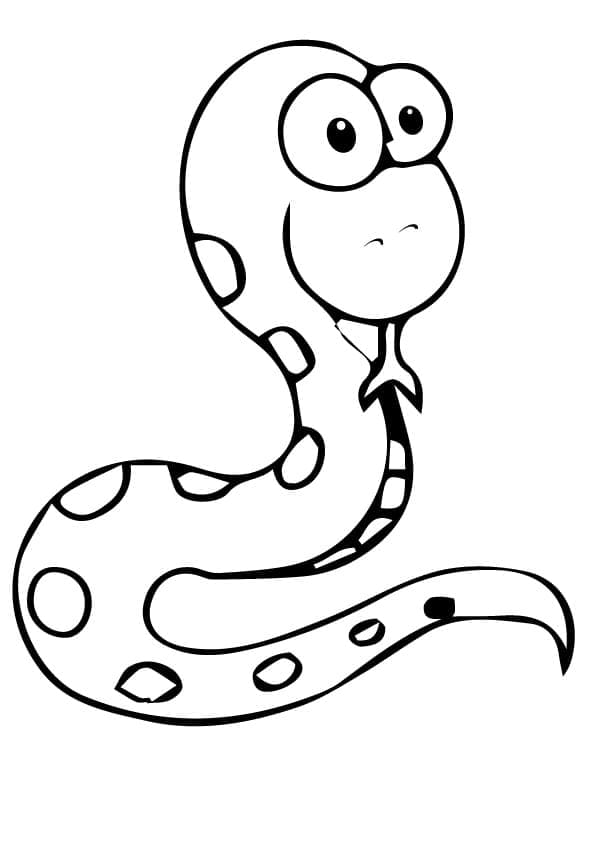 Un Serpent Mignon coloring page