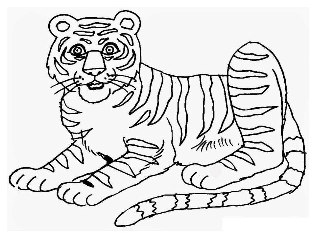 Un Tigre coloring page