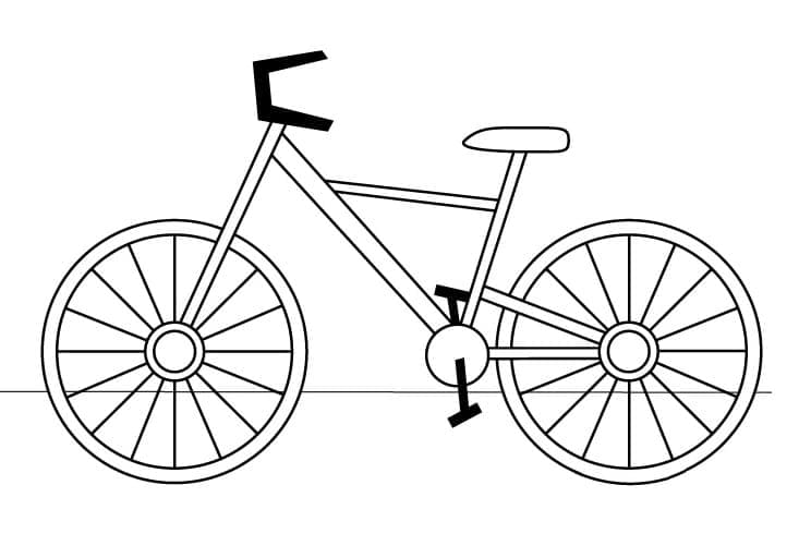Coloriage Vélo 4