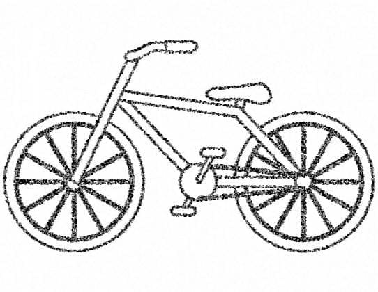 Vélo 5 coloring page