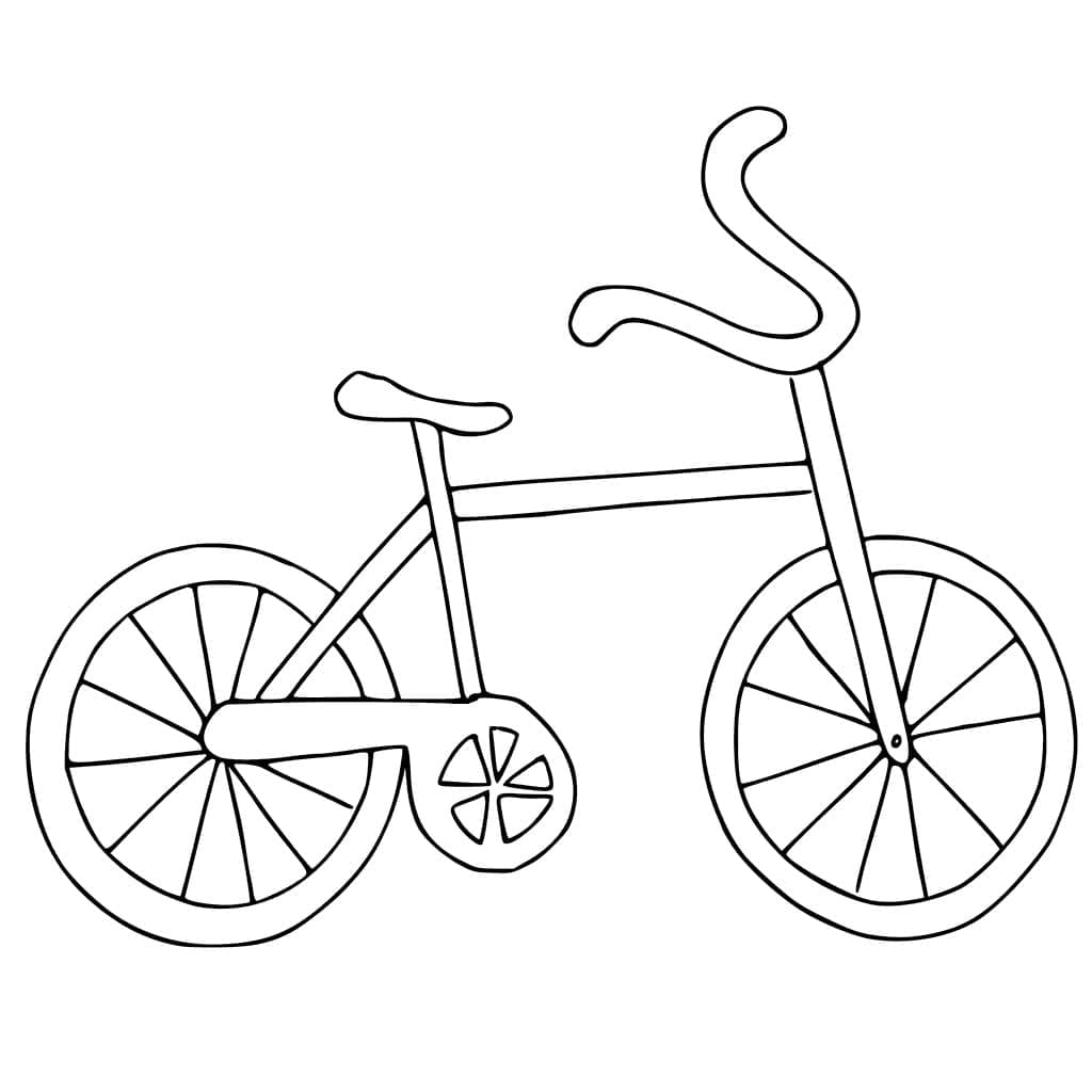 Vélo de Base coloring page